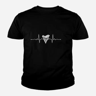 Heartbeat Shark Tooth Collector Youth T-shirt | Crazezy DE