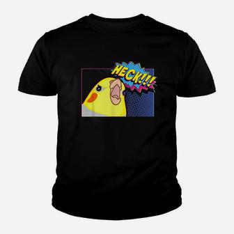 Heck Cockatiel Birb Memes Funny Angry Parrot Lover Youth T-shirt | Crazezy CA