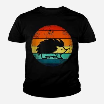 Hedgehog 70'S Style Vintage Retro Sunset Hedgie Youth T-shirt | Crazezy
