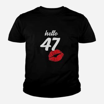 Hello 47 Years Old Gifts For 47Th Birthday Gifts Youth T-shirt | Crazezy DE
