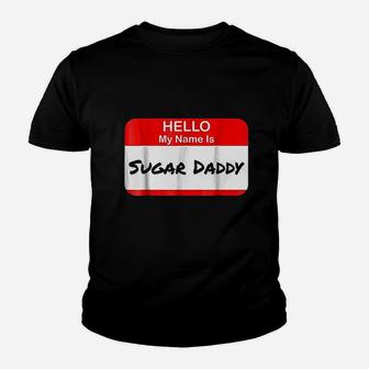 Hello My Name Is Daddy Pickup Charm Funny Youth T-shirt | Crazezy