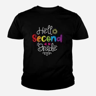 Hello Second Grade Youth T-shirt | Crazezy CA
