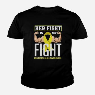 Her Fight Is My Fight Wife Daughter Awareness Youth T-shirt | Crazezy AU