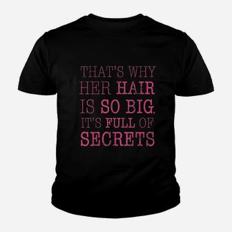 Her Hair Is Full Of Secrets Graphic Youth T-shirt | Crazezy CA