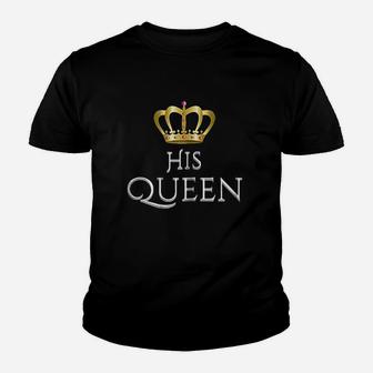 Her King And His Queen Matching Couple Outfits Youth T-shirt | Crazezy