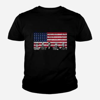 Heroes And The American Flag Youth T-shirt | Crazezy