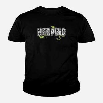 Herpetology Reptiles Snake Zoology Frog Gecko Herping Youth T-shirt | Crazezy UK