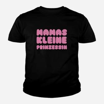 Herren-Kinder Tshirt Mamas kleine Prinzessin, Lustiges Design in Schwarz - Seseable