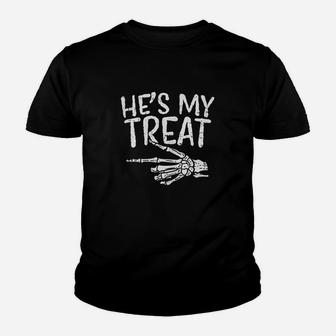 Hes My Treat Skeleton Youth T-shirt | Crazezy AU