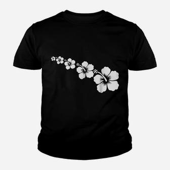 Hibiscus Hawaiian Style Tropical Flower Aloha Hawaii Youth T-shirt | Crazezy