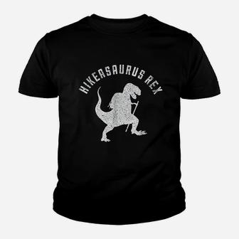 Hikeasaurus Rex Funny Dinosaur T Rex Hiking Youth T-shirt | Crazezy AU