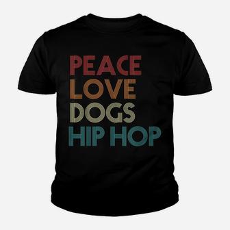 Hip Hop Dancer Dance Dog Lover Breakdancing Vintage Retro Youth T-shirt | Crazezy
