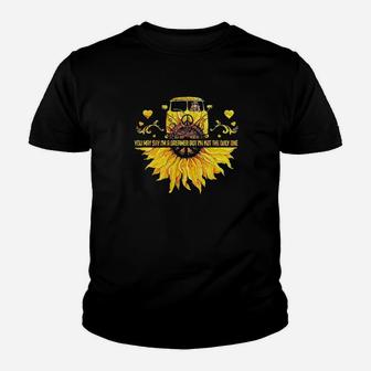 Hippie Sunflower You May Say Ima Dreamer But Im Not The Only One Youth T-shirt - Monsterry DE