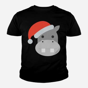 Hippos Are Christmas Af Sweatshirt Youth T-shirt | Crazezy