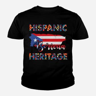 Hispanic Heritage Month Shirts Pride Puerto Rico Sweatshirt Youth T-shirt | Crazezy