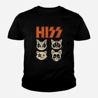 Hiss Funny Cats Kittens Youth T-shirt | Crazezy DE