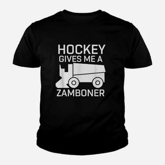 Hockey Gives Me A Zamboner Youth T-shirt | Crazezy