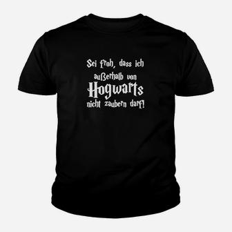 Hogwarts Zauber Verboten Spruch Kinder Tshirt, Magie Fan Bekleidung - Seseable