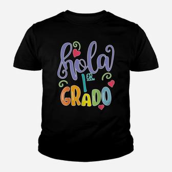 Hola 1Er Primer Grado Spanish Teacher Gifts Youth T-shirt | Crazezy CA