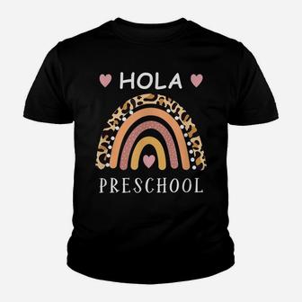 Hola Preschool Hello Preschool Spanish Teacher School Prek Youth T-shirt | Crazezy CA
