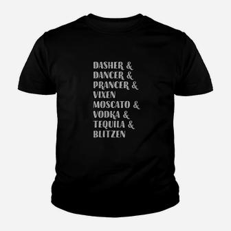 Holiday Cheer Gifts Reindeer And Names Youth T-shirt | Crazezy CA