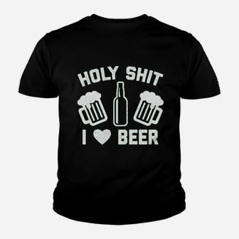Holy Sht I Love Beer Funny Saint Patricks Day Patty Drinking Youth T-shirt | Crazezy DE