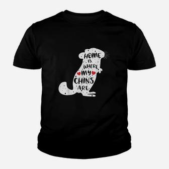 Home Is Where My Chins Are Youth T-shirt | Crazezy AU