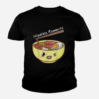 Hopeless Ramentic Kawaii Bowl Of Ramen And Chopsticks Youth T-shirt | Crazezy