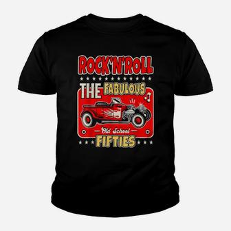 Hot Rod 50S Sock Hop Rockabilly Clothing Vintage Classic Car Youth T-shirt - Monsterry