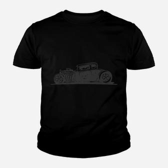 Hot Rod Rust Racer Vintage Graphic Old Muscle Car Youth T-shirt | Crazezy