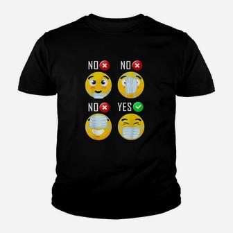 How To Wear A M Ask Funny Face M Ask Humours Youth T-shirt | Crazezy DE