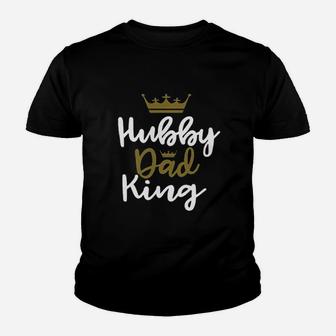 Hubby Dad King Or Wifey Mom Queen Funny Couples Cute Matching Youth T-shirt | Crazezy UK