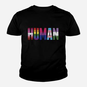 Human Lgbt Lesbian Gay Transgender Genderqueer Gift Youth T-shirt | Crazezy