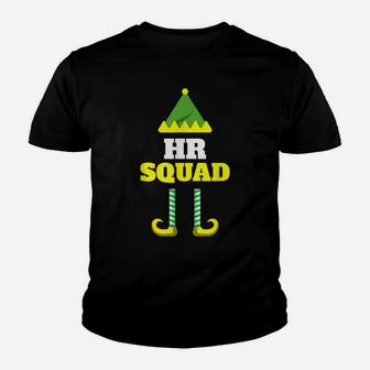 Human Resources Squad Elf Team Christmas Fun Costume Youth T-shirt | Crazezy DE