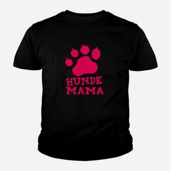 Hunde Mama Damen Kinder Tshirt mit Pfotenabdruck Design, Tierfreund Mode - Seseable