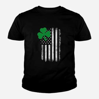 Hunt Shamrock Flag Stars And Stripes Muscle Irish St Patricks Day Youth T-shirt | Crazezy