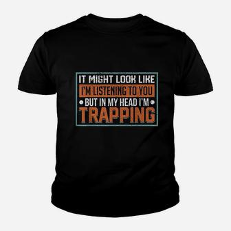 Hunter Trapper Trapping Trap Trappers Hunting Youth T-shirt | Crazezy CA