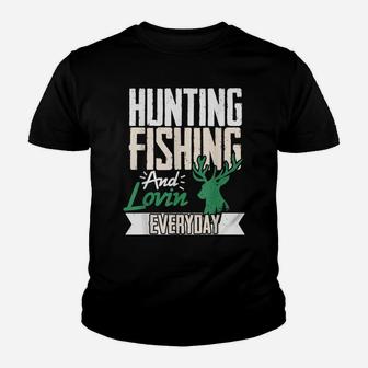 Hunting Fishing And Lovin Everyday Hunter Duck Youth T-shirt | Crazezy UK
