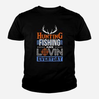 Hunting Fishing And Lovin Everyday Hunter Duck Youth T-shirt | Crazezy CA