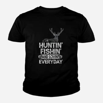 Hunting Fishing Loving Everyday Youth T-shirt | Crazezy DE