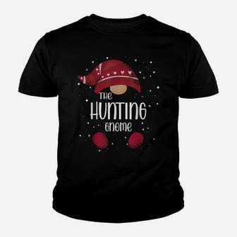 Hunting Gnome Matching Family Pajamas Christmas Gift Youth T-shirt | Crazezy UK