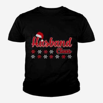 Husband Claus Matching Family Christmas Pajamas Gifts Youth T-shirt | Crazezy