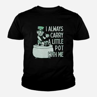 I Always Carry A Little With Me Youth T-shirt | Crazezy