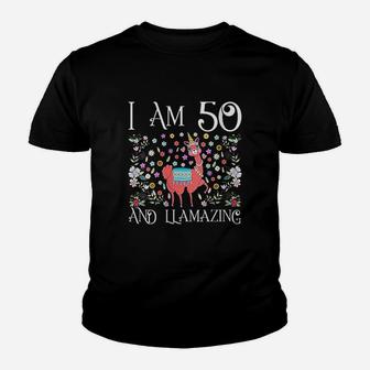 I Am 50 Years Old Llama Happy Youth T-shirt | Crazezy CA