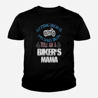 I Am A Biker's Mama Youth T-shirt - Monsterry DE