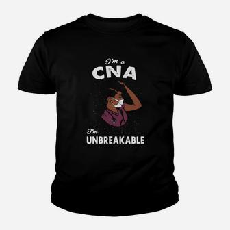 I Am A Cna I Am Unbreakable Youth T-shirt - Monsterry UK