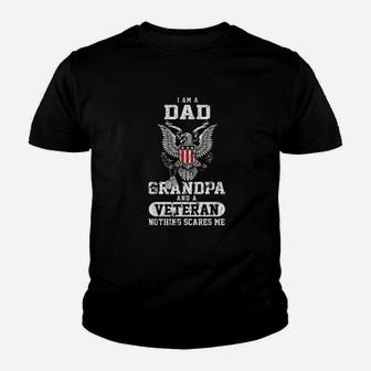 I Am A Dad Grandpa And A Veteran Youth T-shirt | Crazezy