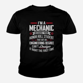 I Am A Mechanic Youth T-shirt | Crazezy UK