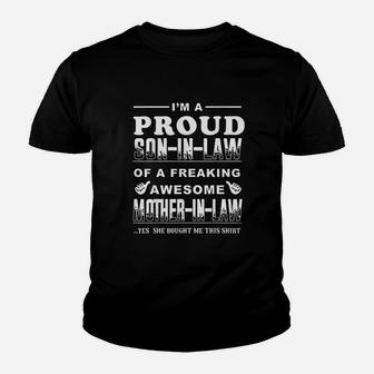 I Am A Proud Son In Law Of A Freaking Awesome Youth T-shirt | Crazezy DE