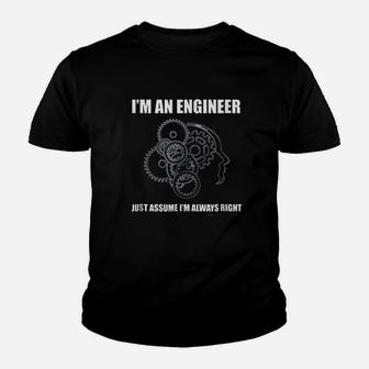 I Am An Engineer Youth T-shirt | Crazezy
